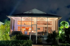 Private Bayfront Beach House with Dock, Steps to Beach and Restaurants